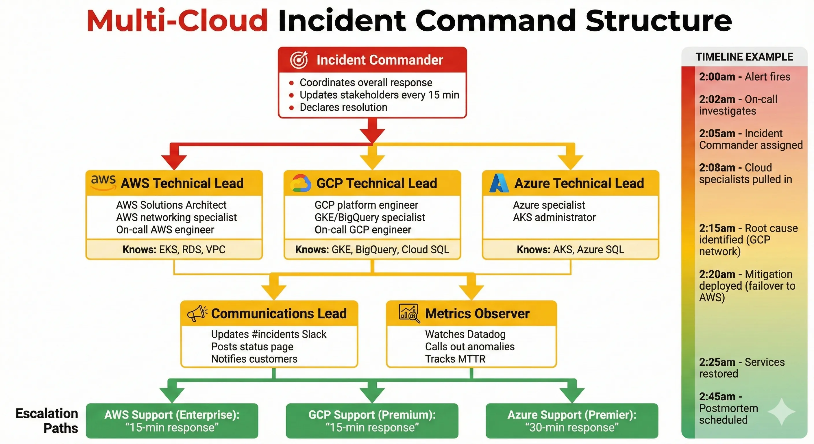 Multi-Cloud Incident Command Structure